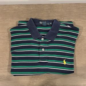 Polo Ralph Lauren Polo Blue and Green Stripes Medium M